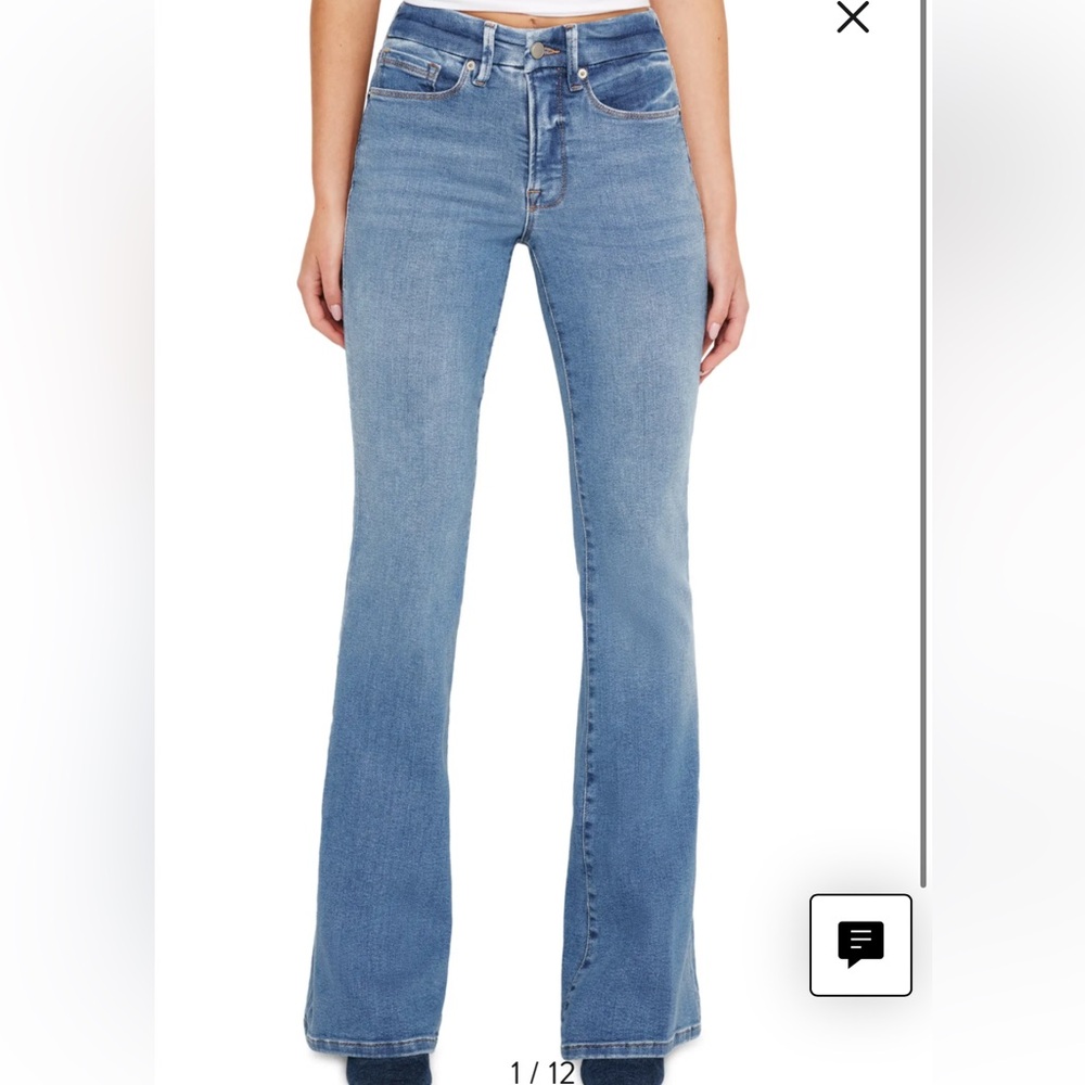 Good American Good Legs Flare Jeans